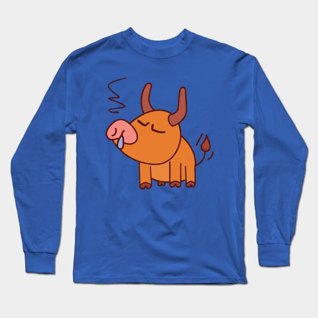 Bull Japanese Style Long Sleeve T-Shirt by FlippinTurtles